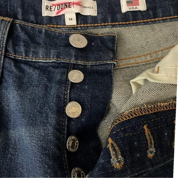 Re/done NWOT Straight Jeans Size 24 - Picture 4 of 6